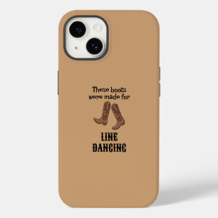 Lustige Line Dance Cowboy Stiefel Line Tänzer iPhone 14 Hülle