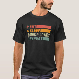 Lustige LKW-Fahrer-Kunst für Männer Papa Trucking T-Shirt