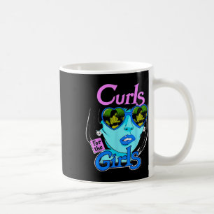 Lustige Locken für Mädchen Fitnessstudio Gewichthe Kaffeetasse