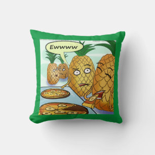 Lustige LTCartoons Ananas-Pizza-Comic Kissen