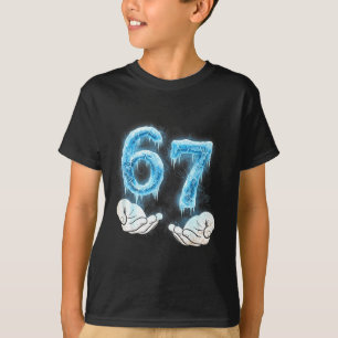 Lustige Mädchen Jungen 6 7 Eis Meme sechs sieben 6 T-Shirt