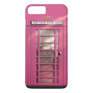 Lustige Mädchen-Pink-Britische Telefonzelle iPhone 8 Plus/7 Plus Hülle