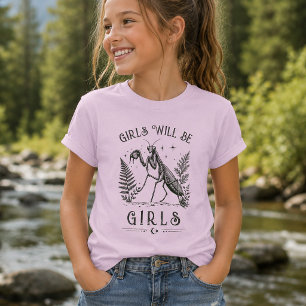 Lustige Mädchen werden Mädchen sein Vintage Gottes T-Shirt