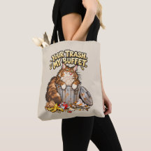 Lustige Maine Coon Katze - Dein Müll Mein Buffet