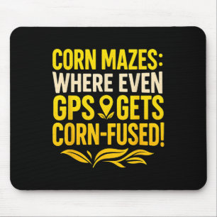 Lustige Maislabyrinthe, wo sogar GPS Mais verwirrt Mousepad