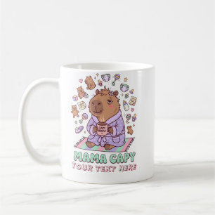 Lustige Mama Capy Muttertags-Geschenk für müde Müt Kaffeetasse