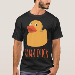Lustige Mama-Ente Gummi-Ente Familie passende gold T-Shirt