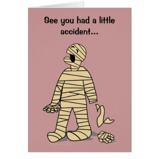 Lustige Mama gebrochenes Handgefühl besser bald