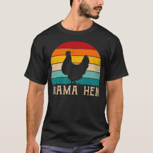 Lustige Mama-Henne-Bekleidung 80er Vintage Retro-H T-Shirt