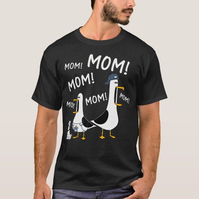 Lustige Mama Möwen Mutter Möwe Muttertag T-Shirt (Vorderseite)