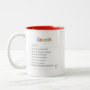 Lustige Mama-Suche Benutzerdefinierte Autovervolls Zweifarbige Tasse