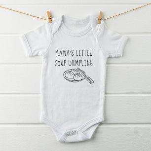 Lustige Mama's kleine Suppenklöße Baby Strampler