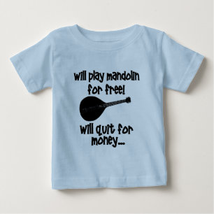 lustige Mandoline Baby T-shirt