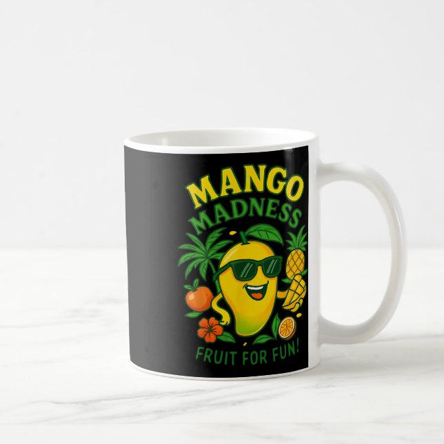 Lustige Mango Frucht Mangos Sommerferien Für Kinde Kaffeetasse (Rechts)