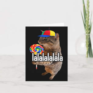 Lustige Männer Lalalala Alberne Katze Lutscher Mem Karte