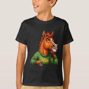 Lustige Männer Lunar Horse Festive Cartoon 1 T-Shirt