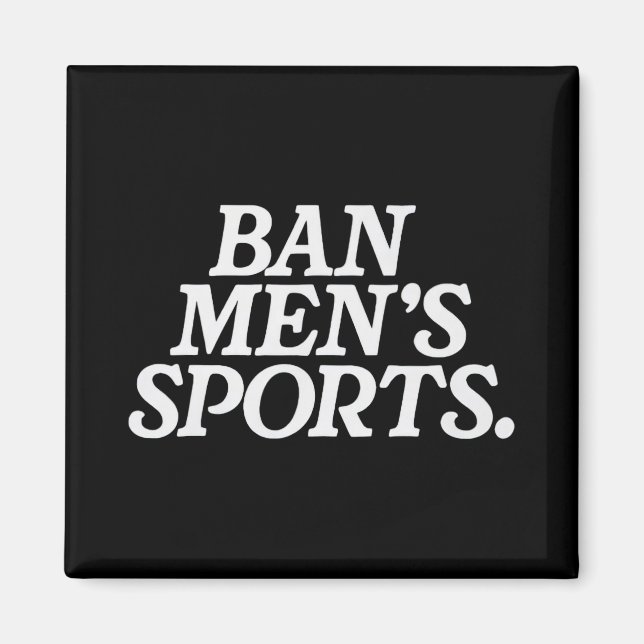Lustige Männer-Sportarten  Magnet (Vorne)