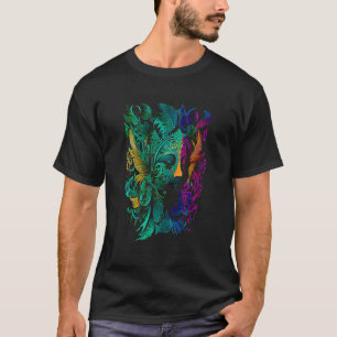 Lustige Mardi Gras Karnevalsumzug mit Perlenparty T-Shirt