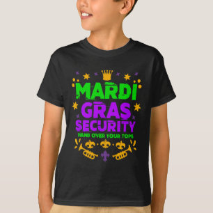 Lustige Mardi Gras Sicherheitsparade Festival Mard T-Shirt