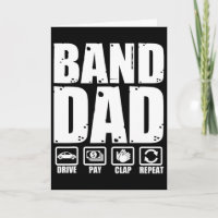 Lustige marschierende Kapelle Papa Vater Humor Vat