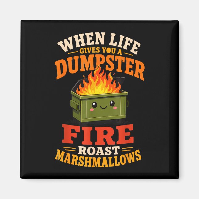 Lustige Marshmallow  Magnet (Vorne)