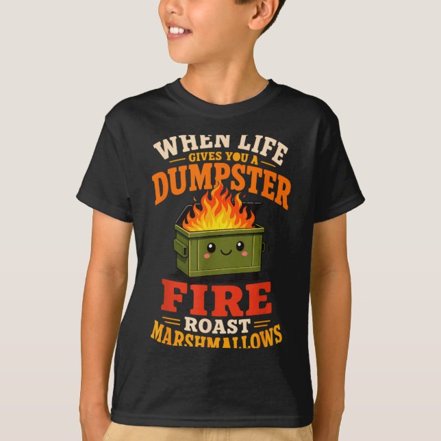 Lustige Marshmallow  T-Shirt (Vorderseite)