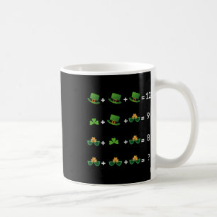Lustige Math-Gleichung St. Patricks Day Lehrer 1 Kaffeetasse