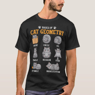 Lustige Mathe-Katze Zurück zur Schule Mathe-Lehrer T-Shirt