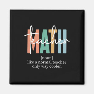 Lustige Mathe-Lehrer-Definition für Frauen und Män Magnet