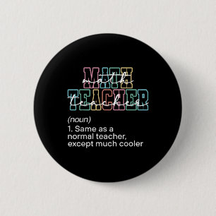 Lustige Mathe-Lehrer-Definition Zurück zur Schule Button