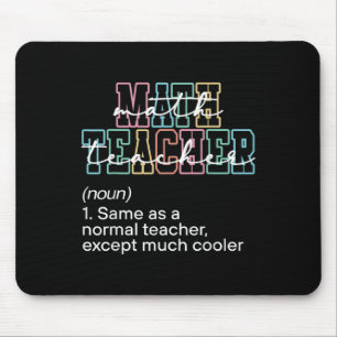 Lustige Mathe-Lehrer-Definition Zurück zur Schule Mousepad