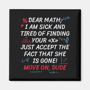 Lustige Mathe-Zitat Liebe Mathe Zieh Weiter Typ Mä Magnet
