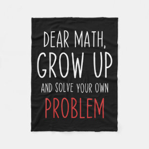 Lustige Mathe-Zitate Liebe Mathe-Lehrerin Schüler  Fleecedecke