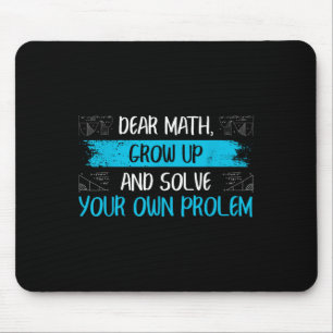 Lustige Mathe-Zitate Zurück zur Schule Mädchen Jun Mousepad
