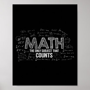 Lustige Mathematik ist das einzige Fach, das Mathe Poster