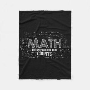 Lustige Mathematik ist das einzige Fach, das zählt Fleecedecke