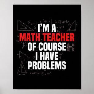 Lustige Mathematik-Zitat Mathematik Lieber Mathema Poster