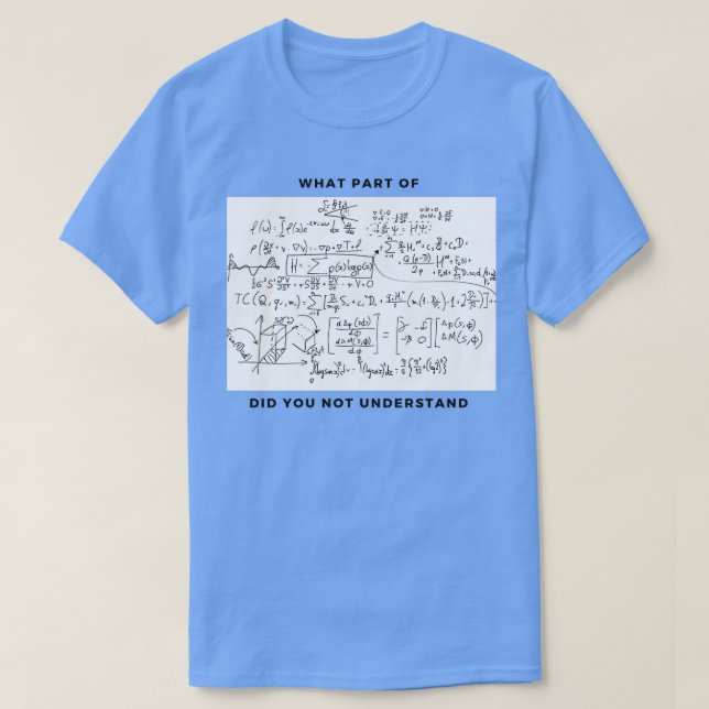 lustige Mathematikgleichung T-Shirt (Design vorne)