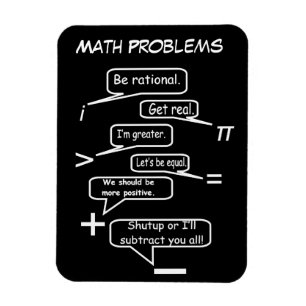 Lustige mathematische Probleme Magnet