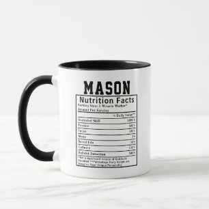 Lustige Maurer-Ernährungsfakten Bauarbeiter Tasse