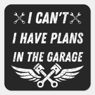 Lustige Mechanik Vater Autoliebhaber Vatertag Gesc Quadratischer Aufkleber