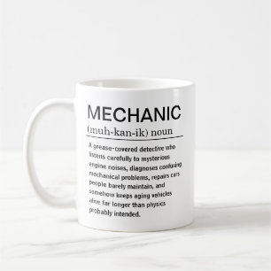 Lustige Mechaniker-Definition Kaffeetasse
