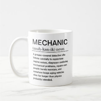 Lustige Mechaniker-Definition Kaffeetasse
