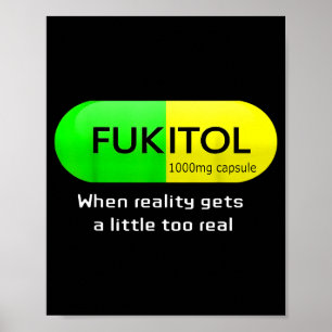 Lustige Medizin Gooditol Kapsel Apotheke Humor Poster