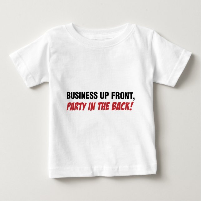 Lustige Meeräsche Qoute, Geschäft und Party Baby T-shirt (Vorderseite)