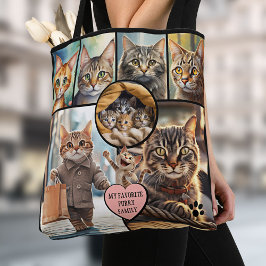 Lustige Mehrfach-Foto-Collage Katzenliebhaber