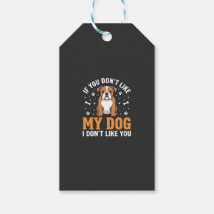 Lustige Mein Hund Bulldogge Zitat Geschenkanhänger