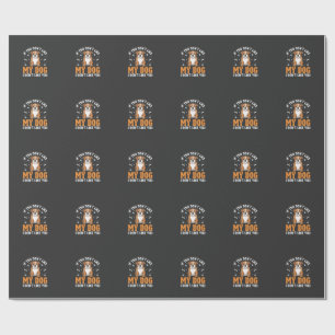 Lustige Mein Hund Bulldogge Zitat Geschenkpapier