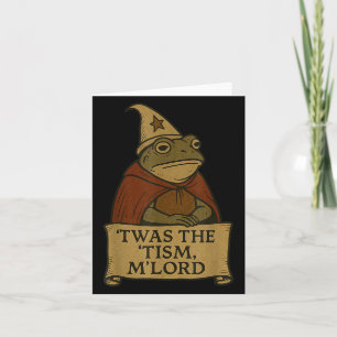 Lustige Meme-Shirts Twas The Tism Mlord Karte