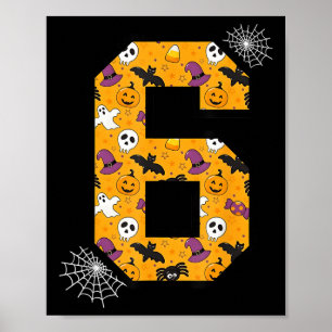 Lustige Meme-Spruch 6 7 Six Seven Halloween Poster